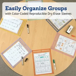 Really Good Stuff® Re-Markable™ Dry Erase Sleeves - Bold Vibes - 6 Colors