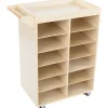 Really Good Stuff® Rolling Organizer With Magnetic Dry Erase Board