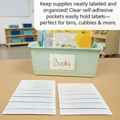 Really Good Stuff® Self Adhesive Vinyl Label Pockets- 5.25