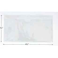Really Good Stuff® Self Adhesive Vinyl Label Pockets- 4.5