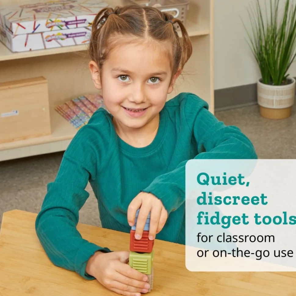 Really Good Stuff® Sensory Fidget Finger Cubes - Set of 4
