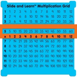 Really Good Stuff® Slide and Learn Multiplication Grids - Set of 12