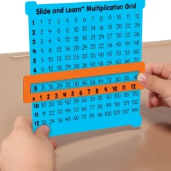 Really Good Stuff® Slide and Learn Multiplication Grids - Set of 12