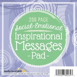 Really Good Stuff® Social-Emotional Inspirational, Motivating & Self Care Messages Pad