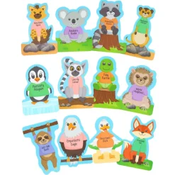Really Good Stuff® Social Skills Recognition Animals - Set of 12