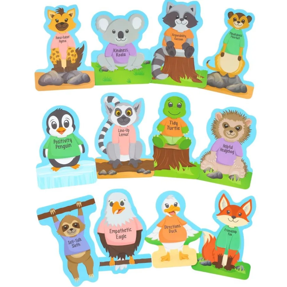 Really Good Stuff® Social Skills Recognition Animals - Set of 12