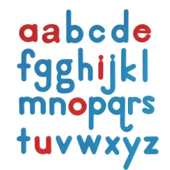 Really Good Stuff® Spanish EZread Color-Coded Plastic Magnetic Letters Set - 1 Storage Case, 300 Letters