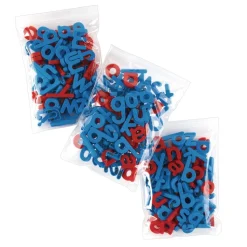 Really Good Stuff® Spanish EZread Color-Coded Plastic Magnetic Letters Set - 1 Storage Case, 300 Letters
