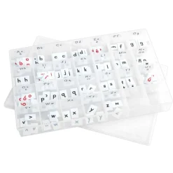 Really Good Stuff® Spanish EZread™ Letter Tiles - 1 Storage Case, 285 Letter Tiles