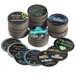 Really Good Stuff® Spanish Positive Affirmation Chips - Positive Reinforcement for Children and Students - Set of 100
