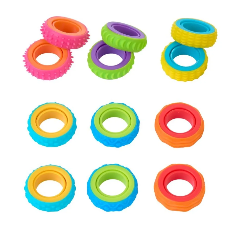 Really Good Stuff® Spinner Sensory Rings - Set of 12