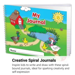 Really Good Stuff® Spiral Landscape Draw And Write Journals (112 page) - Set of 6