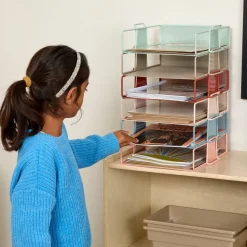 Really Good Stuff® Stackable Letter-Size Wire Rack™ - Boho