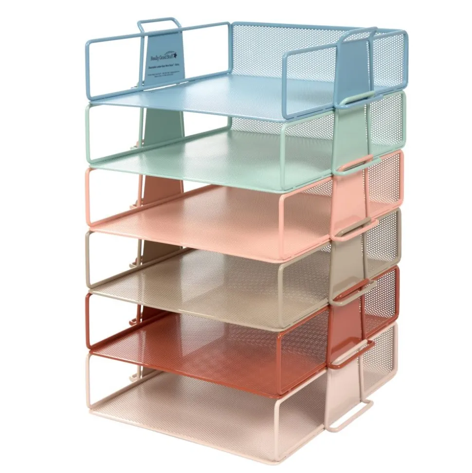 Really Good Stuff® Stackable Letter-Size Wire Rack™ - Boho