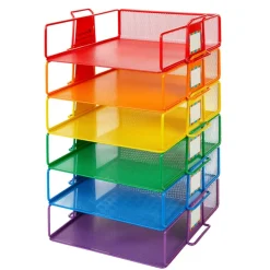 Really Good Stuff® Stackable Letter-Size Wire Rack™ - 6 Colors