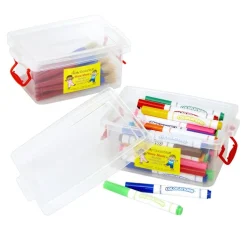 Really Good Stuff® Stackable Storage Tubs With Locking Lid
