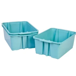 Really Good Stuff® Stacking Bins- 6 Pack - Water