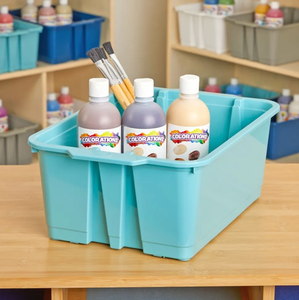 Really Good Stuff® Stacking Bins- 6 Pack - Water