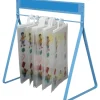 Really Good Stuff® Store More Hang-Up Totes And Sturdy Rack™ - 1 rack, 12 storage bags