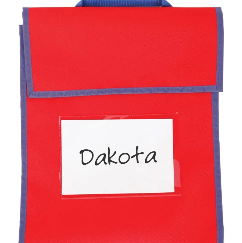 Really Good Stuff® Store More® Medium Book Pouches - Primary Multicolor - Set Of 36