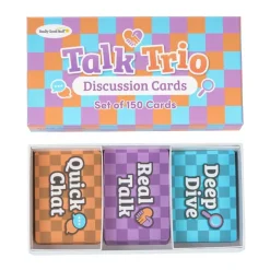 Really Good Stuff® Talk Trio Discussion Cards - Set of 150