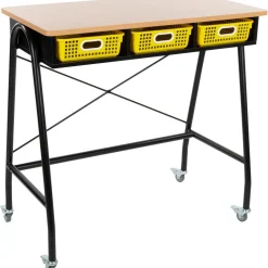 Really Good Stuff® Teacher Standing Desk With Baskets
