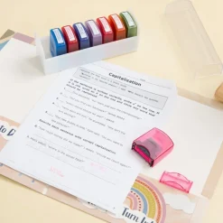 Really Good Stuff® Teacher Stamps - Set of 8 Self-Inking Stamps