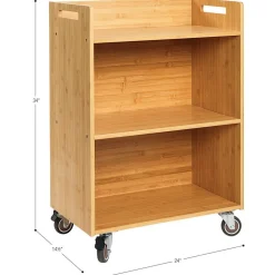 Really Good Stuff® Three Tier Shelf Storage with Neon Green Durable Book & Binder Holders