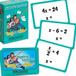 Really Good Stuff® Tug of War Intermediate Math Card Set - 5 Card Set