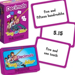 Really Good Stuff® Tug of War Intermediate Math Card Set - 5 Card Set