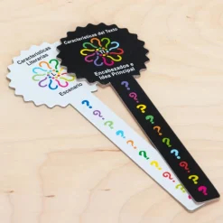 Really Good Stuff® Varitas con preguntas de lectura guiada (Spanish Reading Comprehension Guided Reading Question Wands) - 30 wands