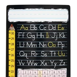 Really Good Stuff® Vertical Chalkboard-Style Desktop Helpers™, Vinyl, Self-Adhesive- Set of 24 - Primary