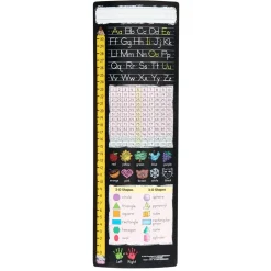 Really Good Stuff® Vertical Chalkboard-Style Desktop Helpers™, Vinyl, Self-Adhesive- Set of 24 - Primary