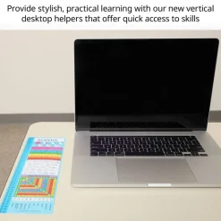 Really Good Stuff® Vertical Zaner-Bloser Cursive Desktop Helpers™, Vinyl, Self-Adhesive- Set of 24 - Intermediate