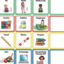 Really Good Stuff® Visual Support Folder and Cards