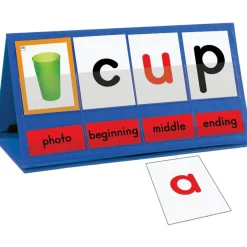 Really Good Stuff® Word Building Desktop Pocket Chart Tent & Cards Kit