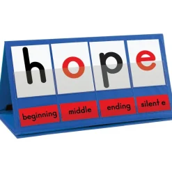 Really Good Stuff® Word Building Desktop Pocket Chart Tent & Cards Kit