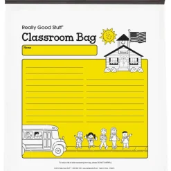 Reusable Classroom Take-Home Bags with Zip Top - Set of 30