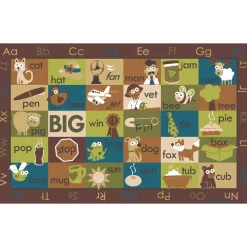 Rhyme Time Nature 7'6" x 12' Rectangle Premium Carpet