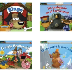 Rising Readers Fiction: Nursery Songs And Stories - Spanish