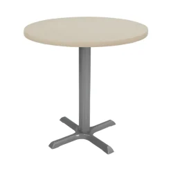 30" Round Cafe Bistro Table - Sand Drift/Silver