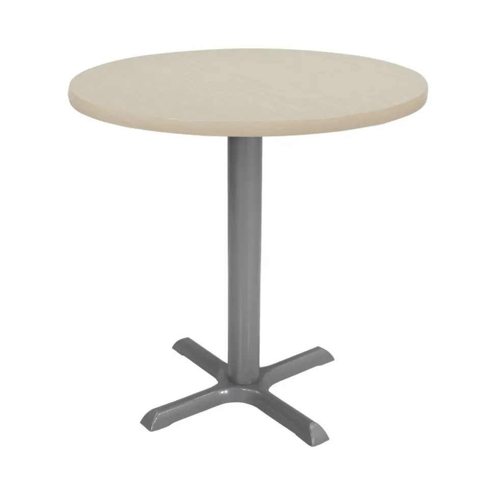 30" Round Cafe Bistro Table - Sand Drift/Silver