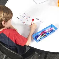 46" Round Dry-Erase Adjustable Activity Table with Mobile Legs