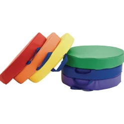 Round Floor Cushions - 6 piece set, Primary