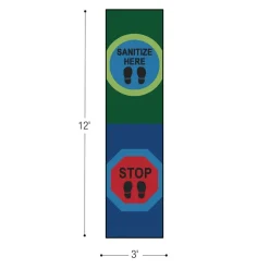 Sanitize Here Carpet Runner, 12' x 3'