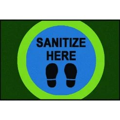 Sanitize Here Dot Rug, 4' x 6'