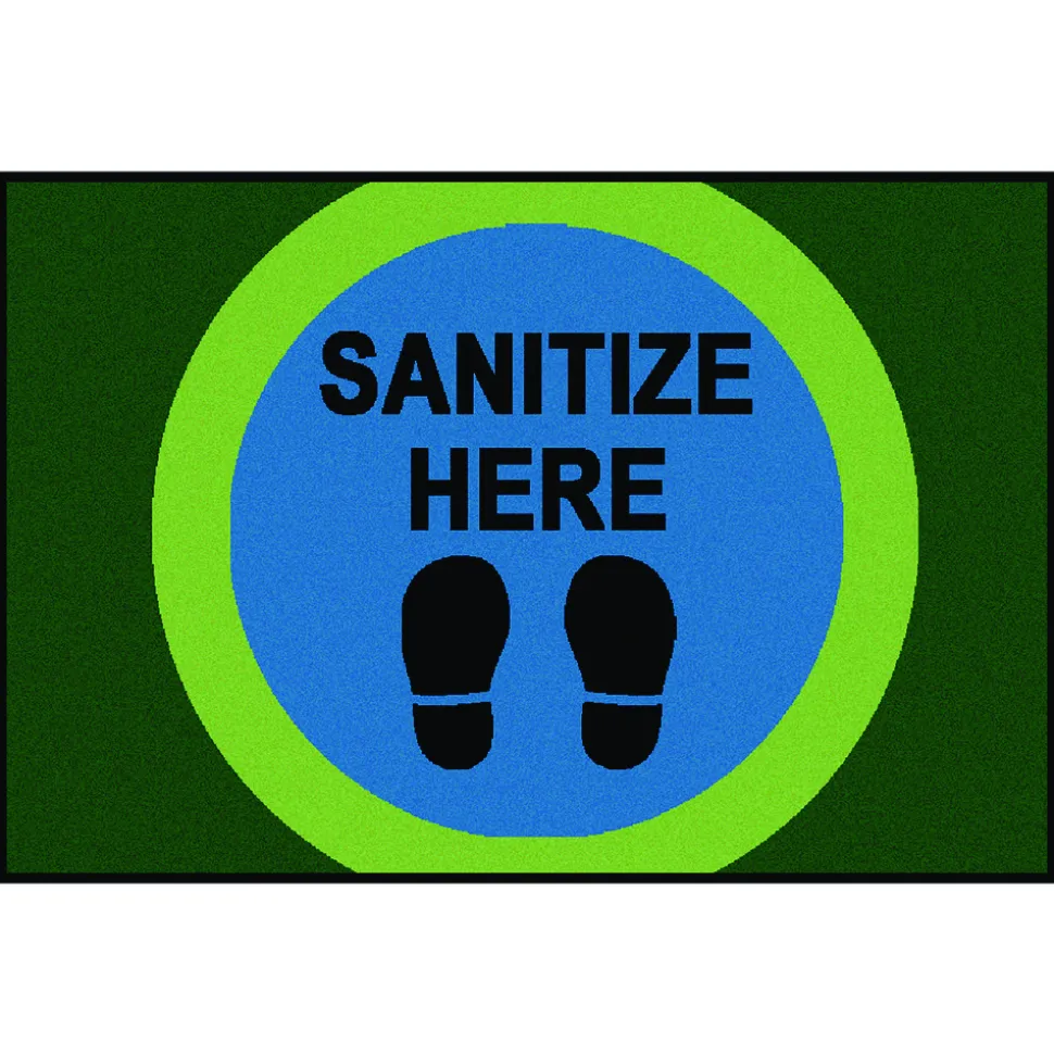 Sanitize Here Dot Rug, 4' x 6'