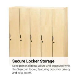 5 Section Locker with Doors