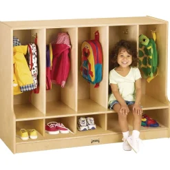 5-Section Toddler Locker with Step - Without Trays