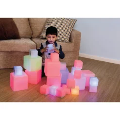 Sensory ICT Glow Construction Blocks - Set of 12